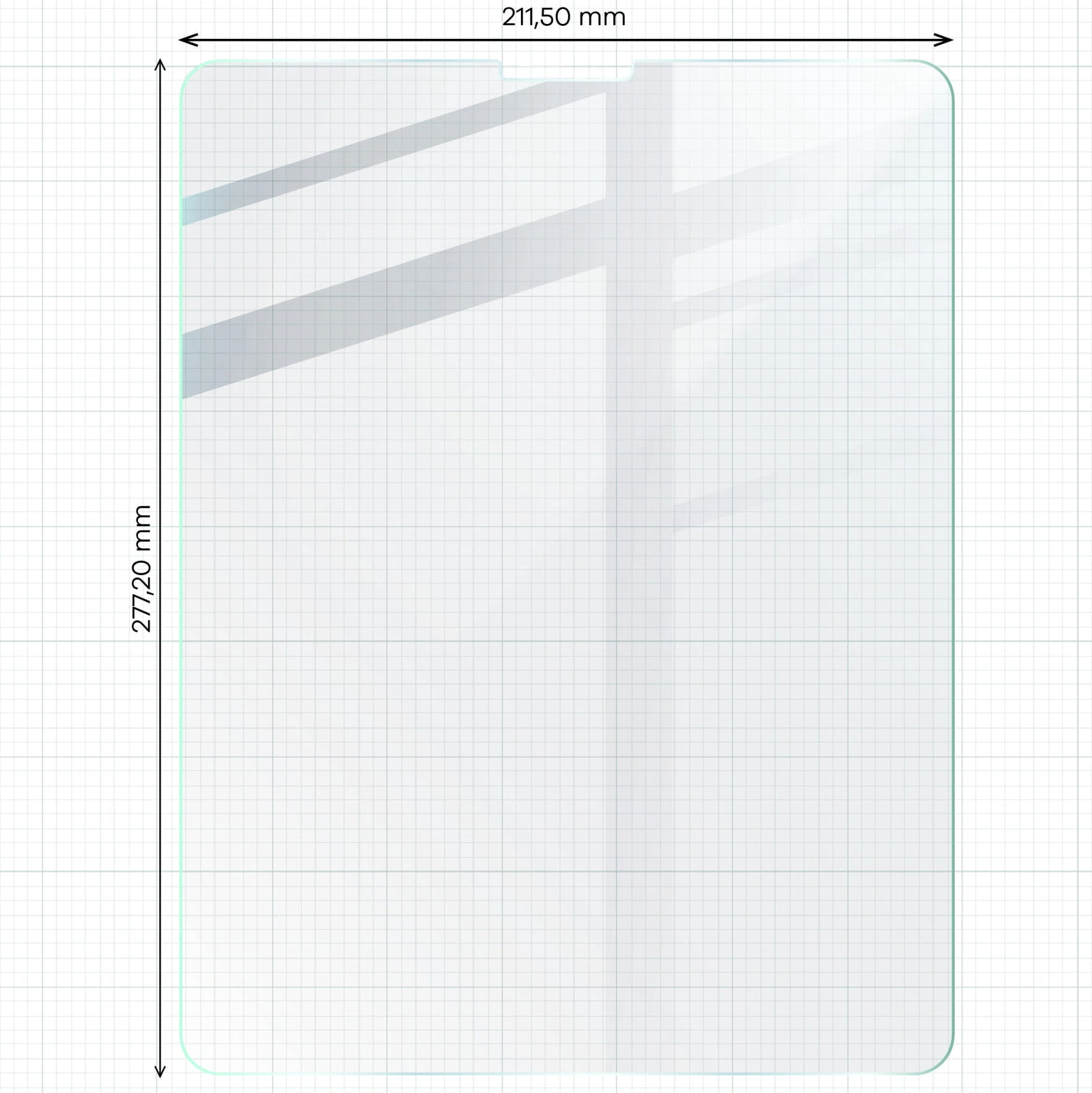 Bizon Glass Tab Clear Apple iPad Pro 12.9 2022/2021/2020/2018 [2 PACK]