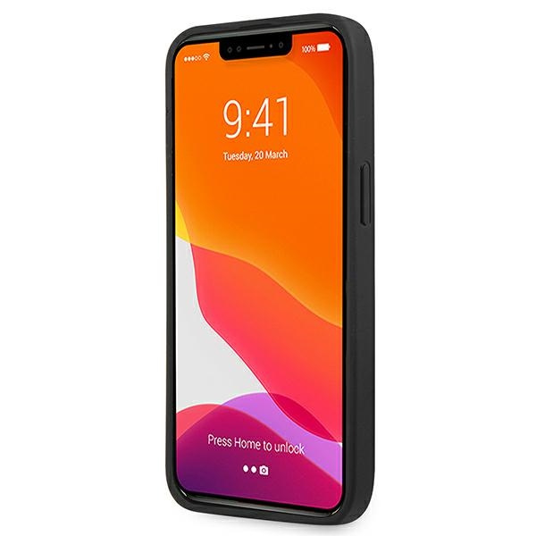 Guess GUHCP13L4GMGGR Apple iPhone 13 Pro grey hardcase 4G Big Metal Logo