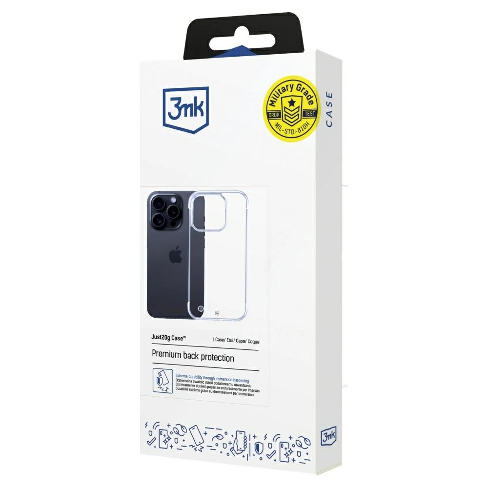 Etui 3MK Just20g Clear Case do Apple iPhone 15 Pro Max