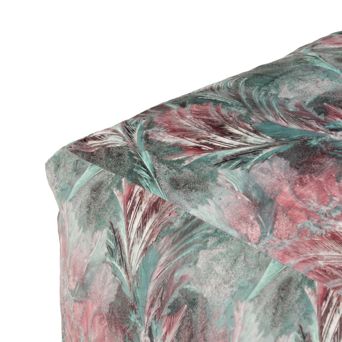 Pouffe Feathers Polyester 60 x 60 x 30 cm