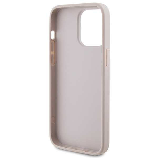 Guess GUHCP15XG4GFPI Apple iPhone 15 Pro Max hard case 4G Metal Gold Logo pink