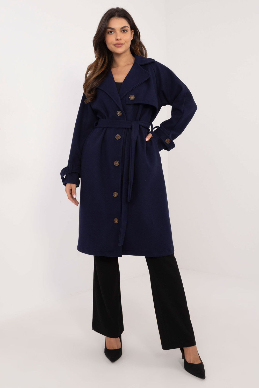  Coat model 202436 Och Bella  navy blue