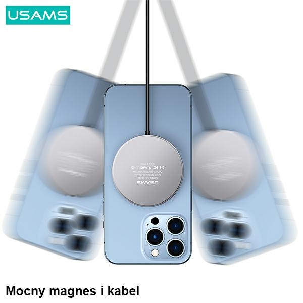 USAMS US-CD183 Wireless Charger magnetic 15W black CD183CDX01