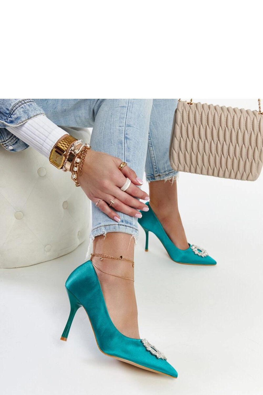  High heel pumps model 207513 Solea  green