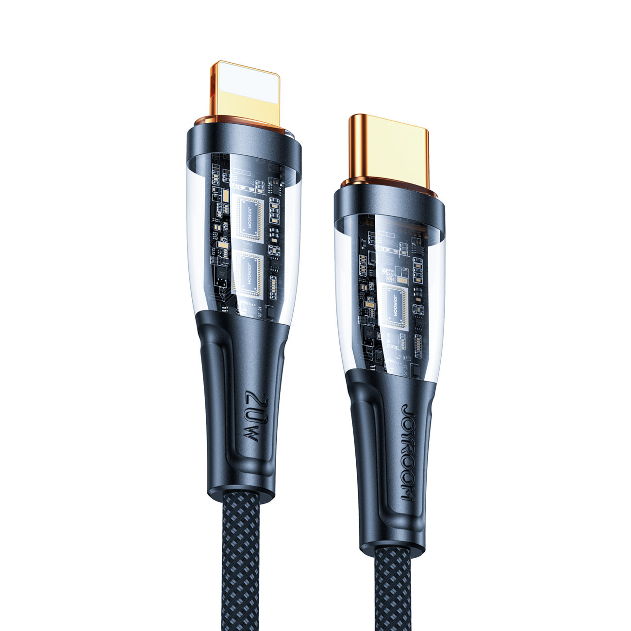 Joyroom Smart Power-Off USB-C/Lightning Cable 20W 1.2m black (S-CL020A3)