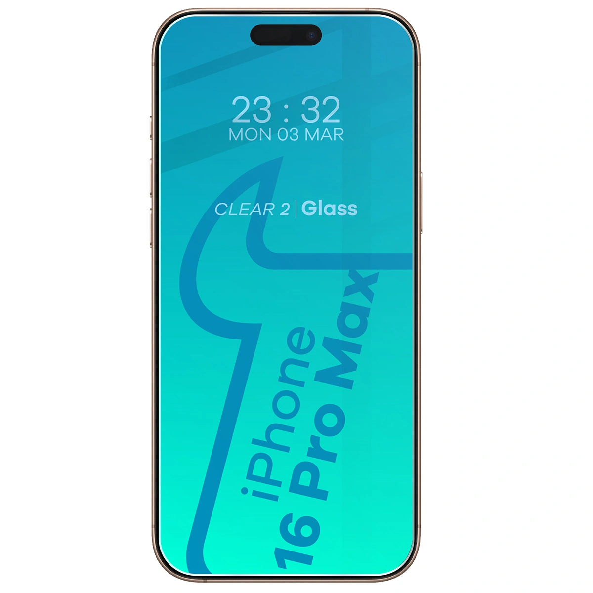 BIZON Clear 3x screen glass + camera glass Apple iPhone 16 Pro Max