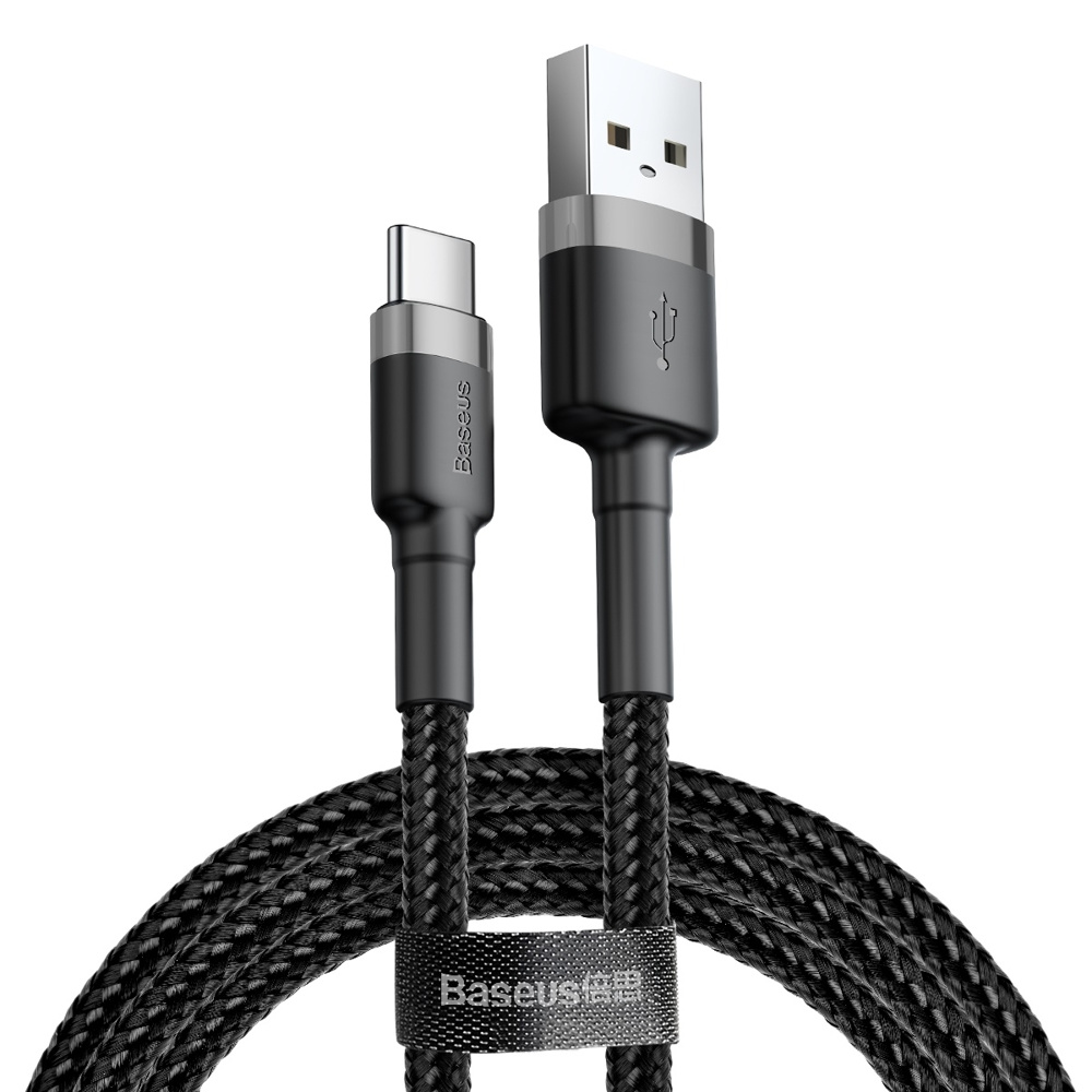 Baseus Cafule USB-A/USB-C Cable QC 3.0 2A 2M black-gray