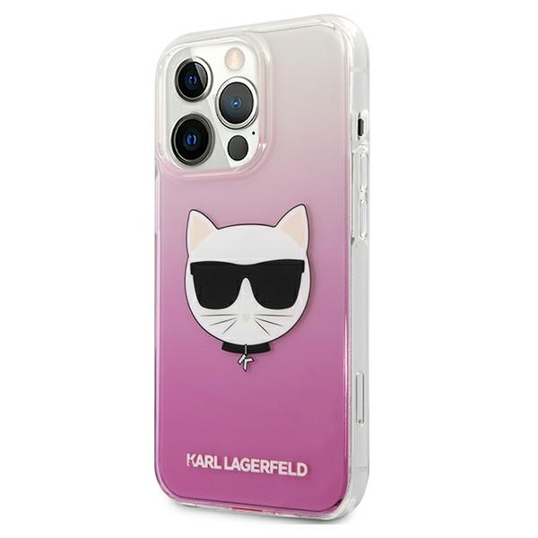 Karl Lagerfeld KLHCP13XCTRP Apple iPhone 13 Pro Max hardcase pink Choupette Head