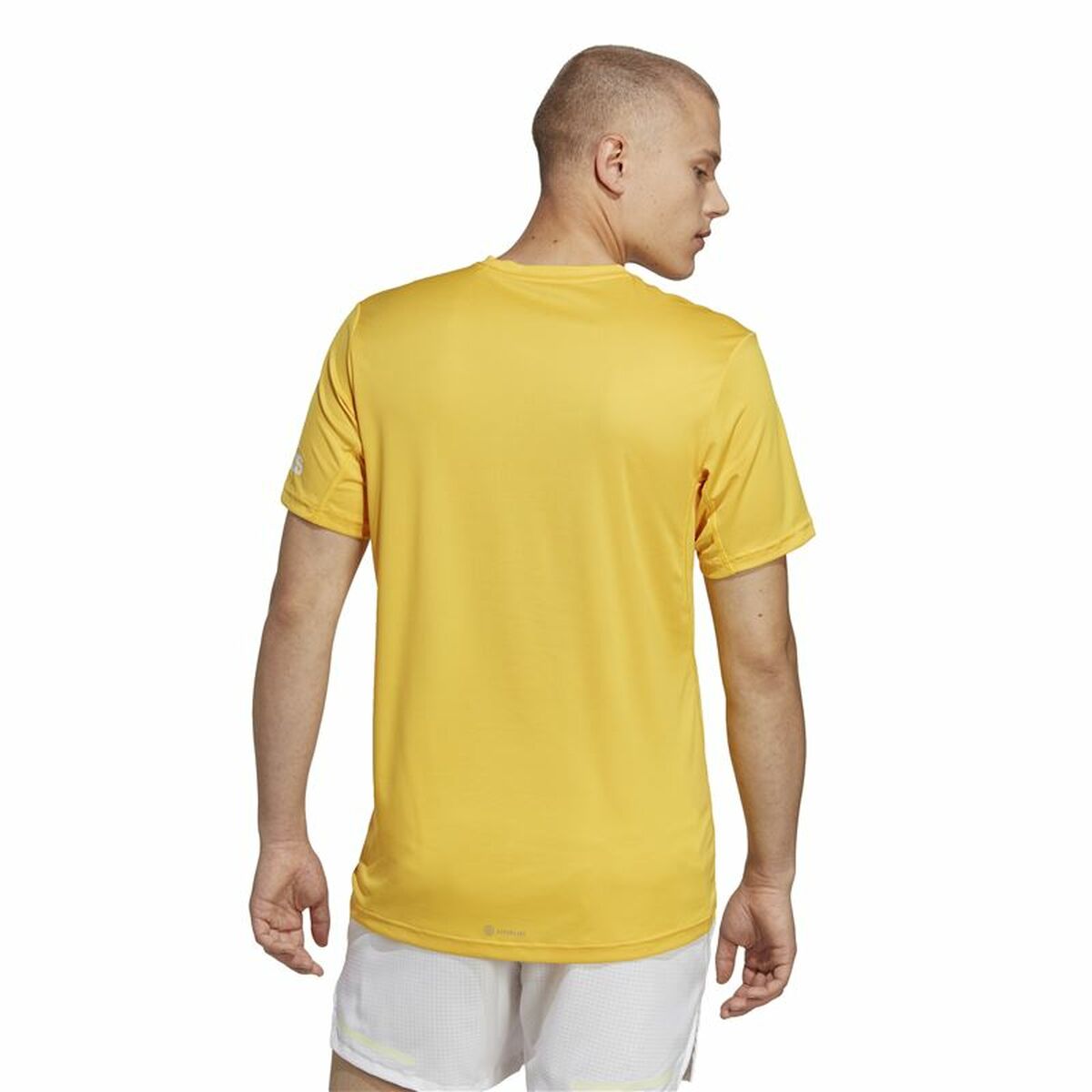 Men’s Short Sleeve T-Shirt Adidas Run It Yellow