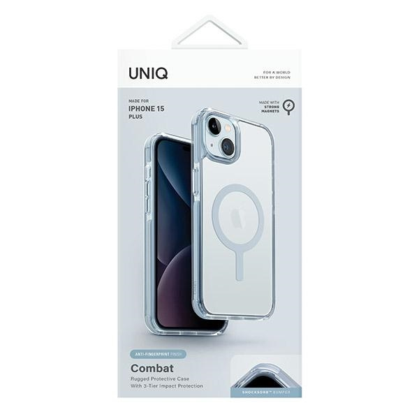 UNIQ Combat Apple iPhone 15 Plus / 14 Plus MagClick Charging ice blue