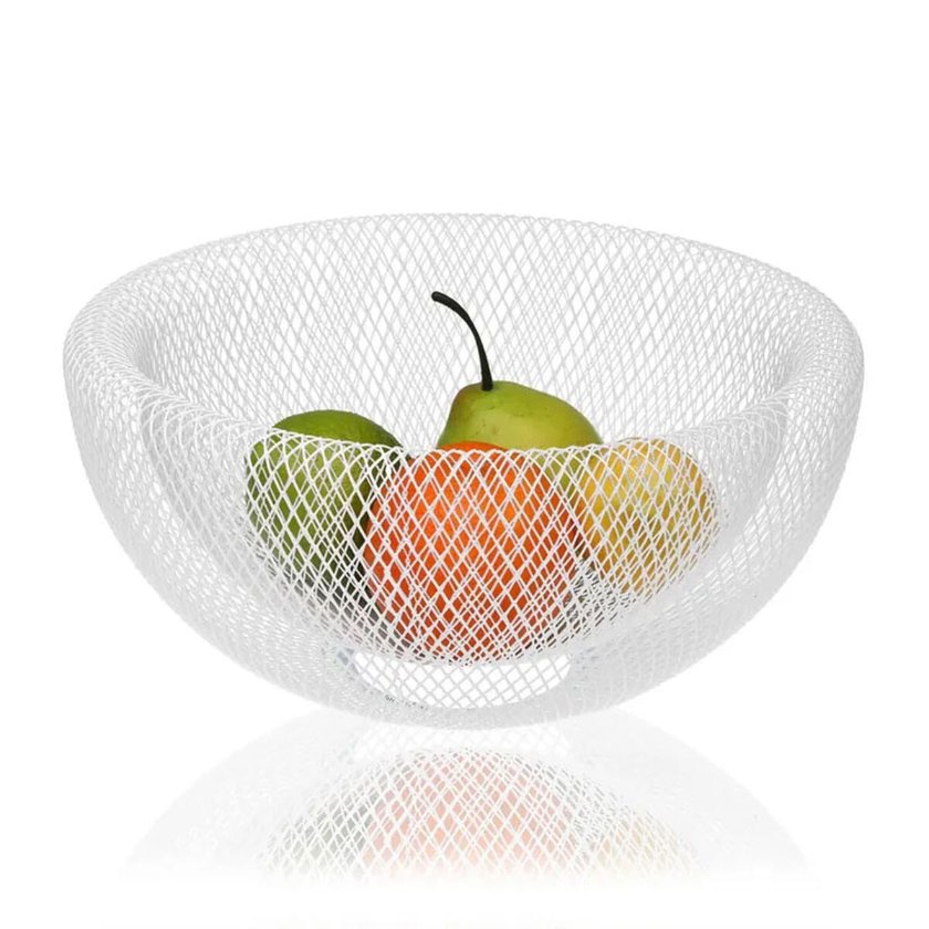Fruit Bowl Confortime Metal 25 x 25 x 11 cm (6 Units)