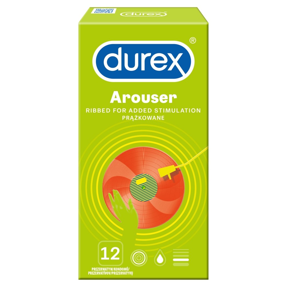 DUREX Prezerwatywy Arouser 1op.-12szt