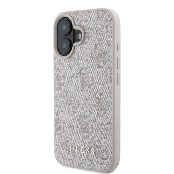 Case Guess GUHCP16SG4GFPI Apple iPhone 16 hardcase 4G Classic pink