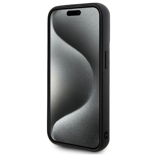 Karl Lagerfeld KLHCP15L3DRKSDLK Apple iPhone 15 Pro hardcase 3D Rubber Signature black
