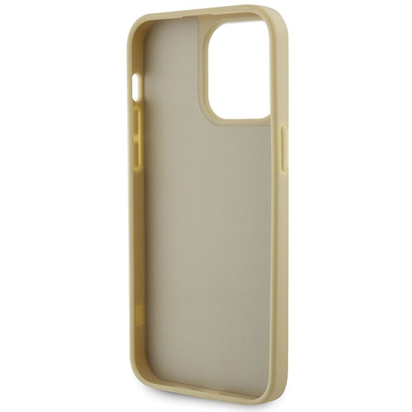 Guess GUHCP14XHDGTPD Apple iPhone 14 Pro Max gold hardcase Rhinestone Triangle