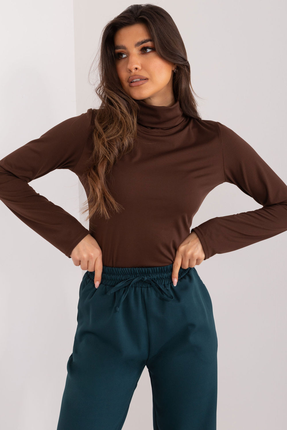  Blouse model 194417 Lakerta  brown