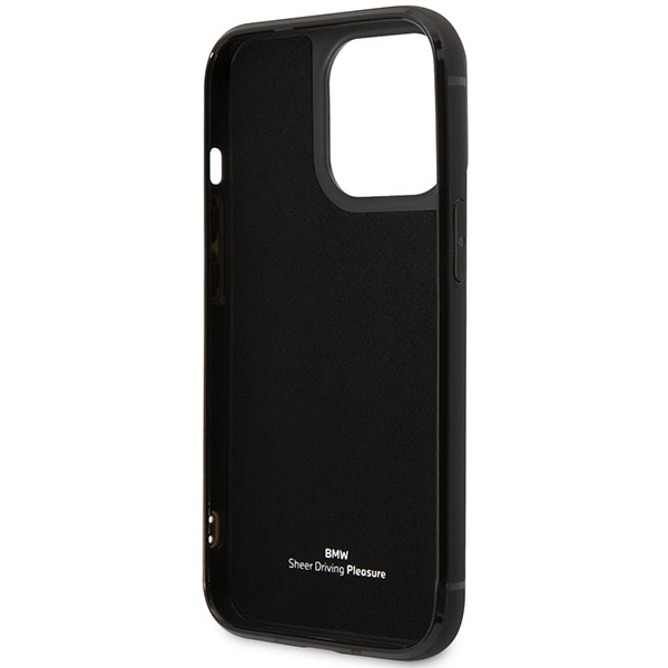 BMW BMHCP14L22RSEPK Apple iPhone 14 Pro black Leather Card Slot