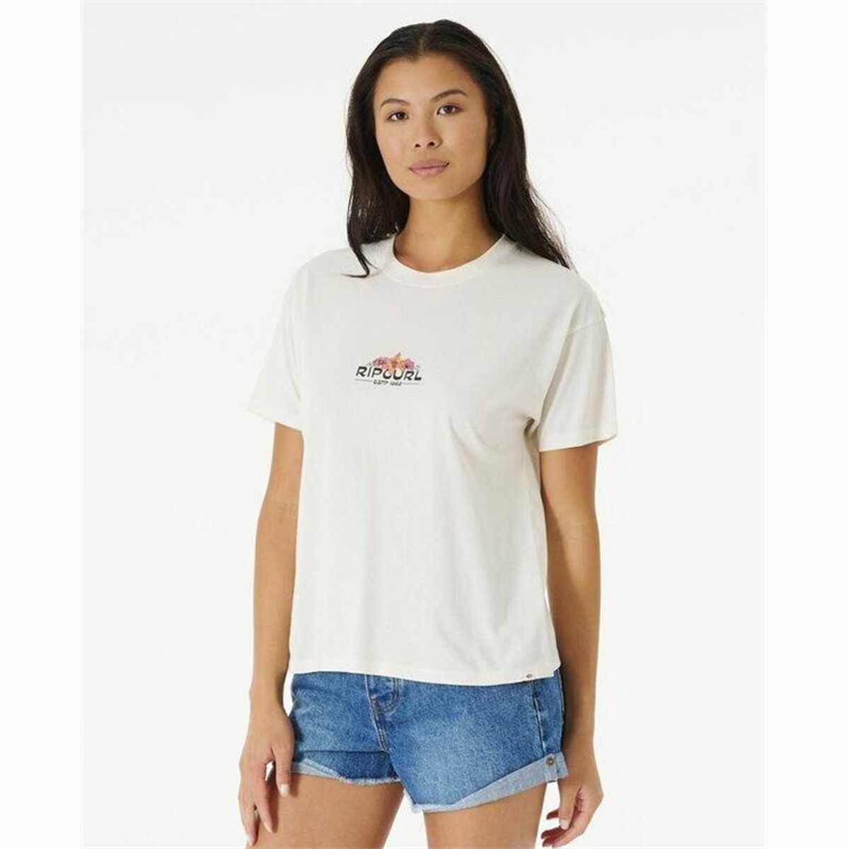 T-shirt Rip Curl Sun Relaxed White