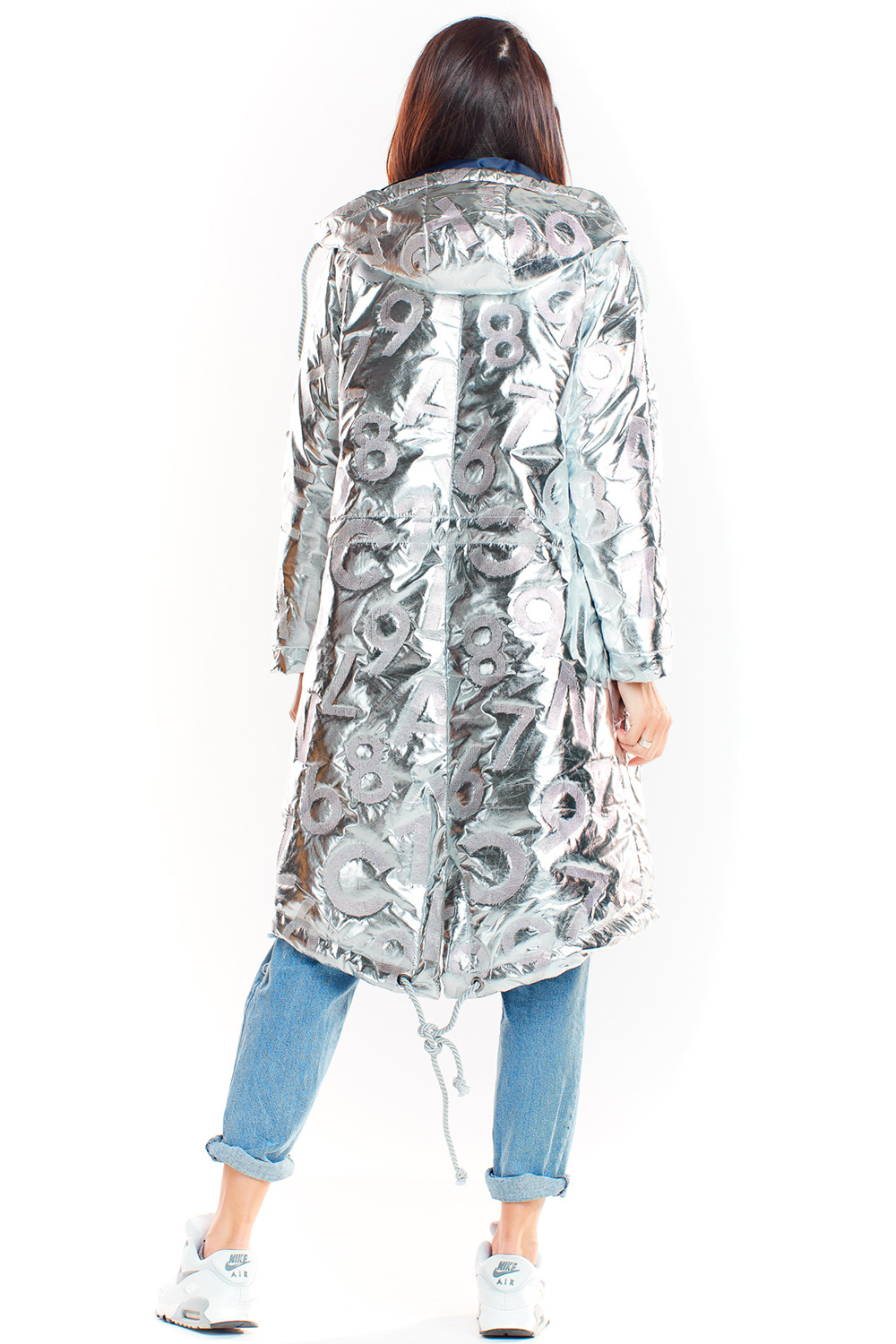  Coat model 139561 awama  grey