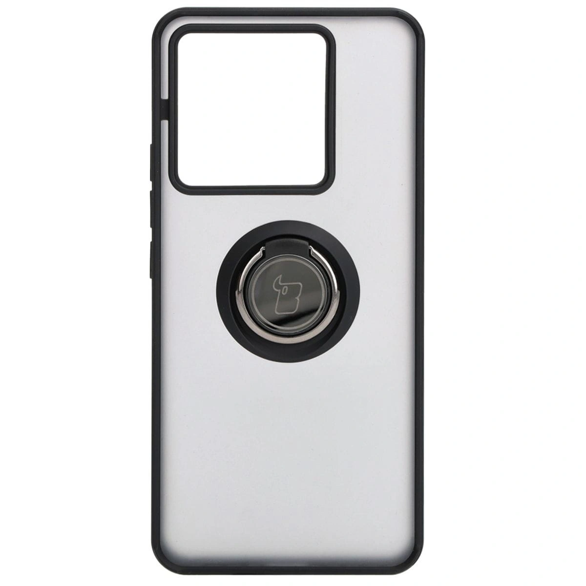 Bizon Case Hybrid Ring Xiaomi Poco X6 / Xiaomi Redmi Note 13 Pro 5G smoky with a black frame