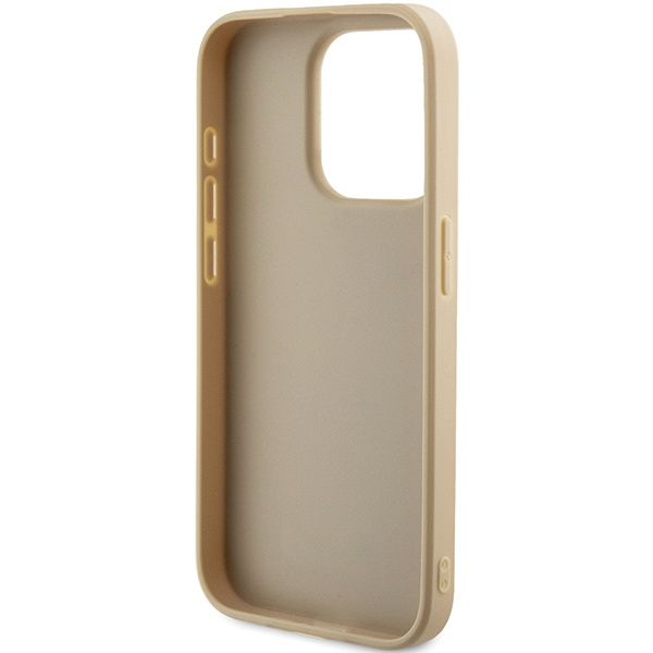 Guess GUHCP15LPSAIRSD Apple iPhone 15 Pro hardcase Saffiano Iridescent Script gold