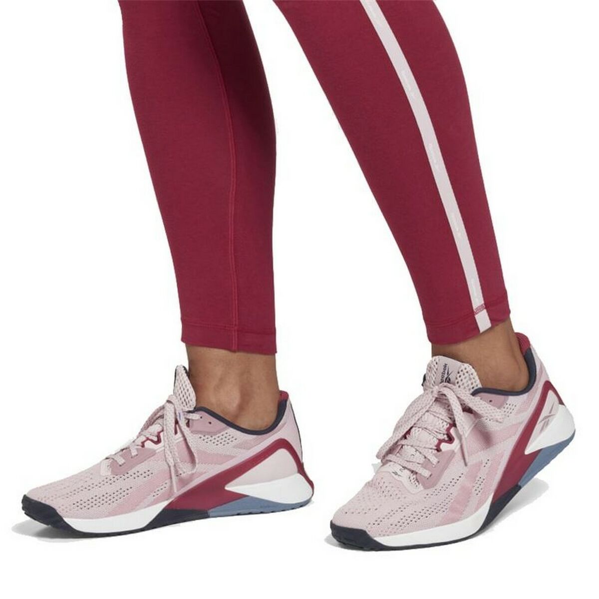 Sports Leggings Reebok  Pping Cotton W Dark Red