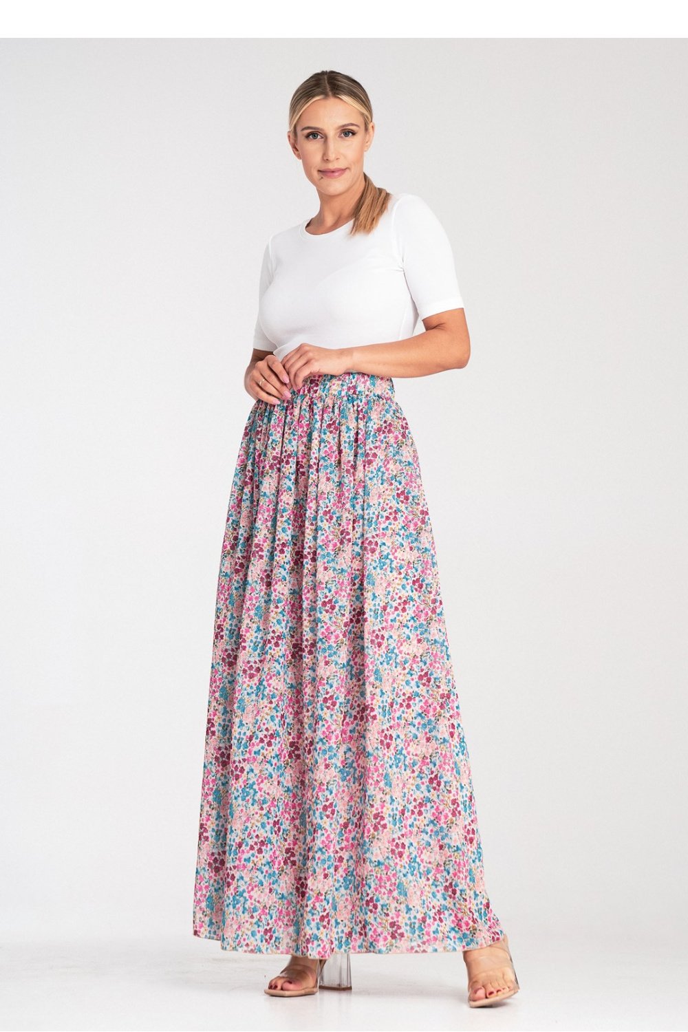  Long skirt model 204347 Figl  multicolor