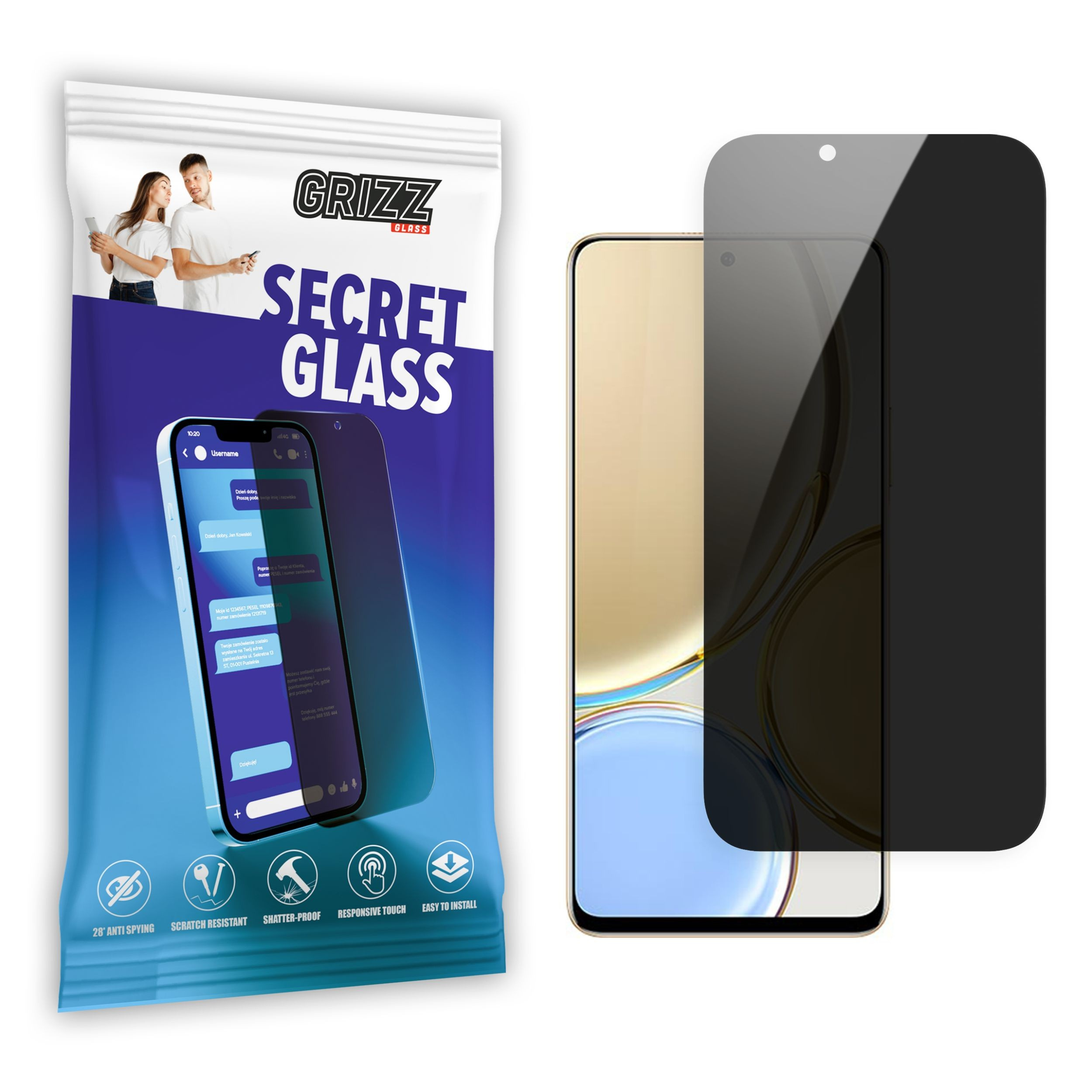 GrizzGlass SecretGlass Honor X30 5G