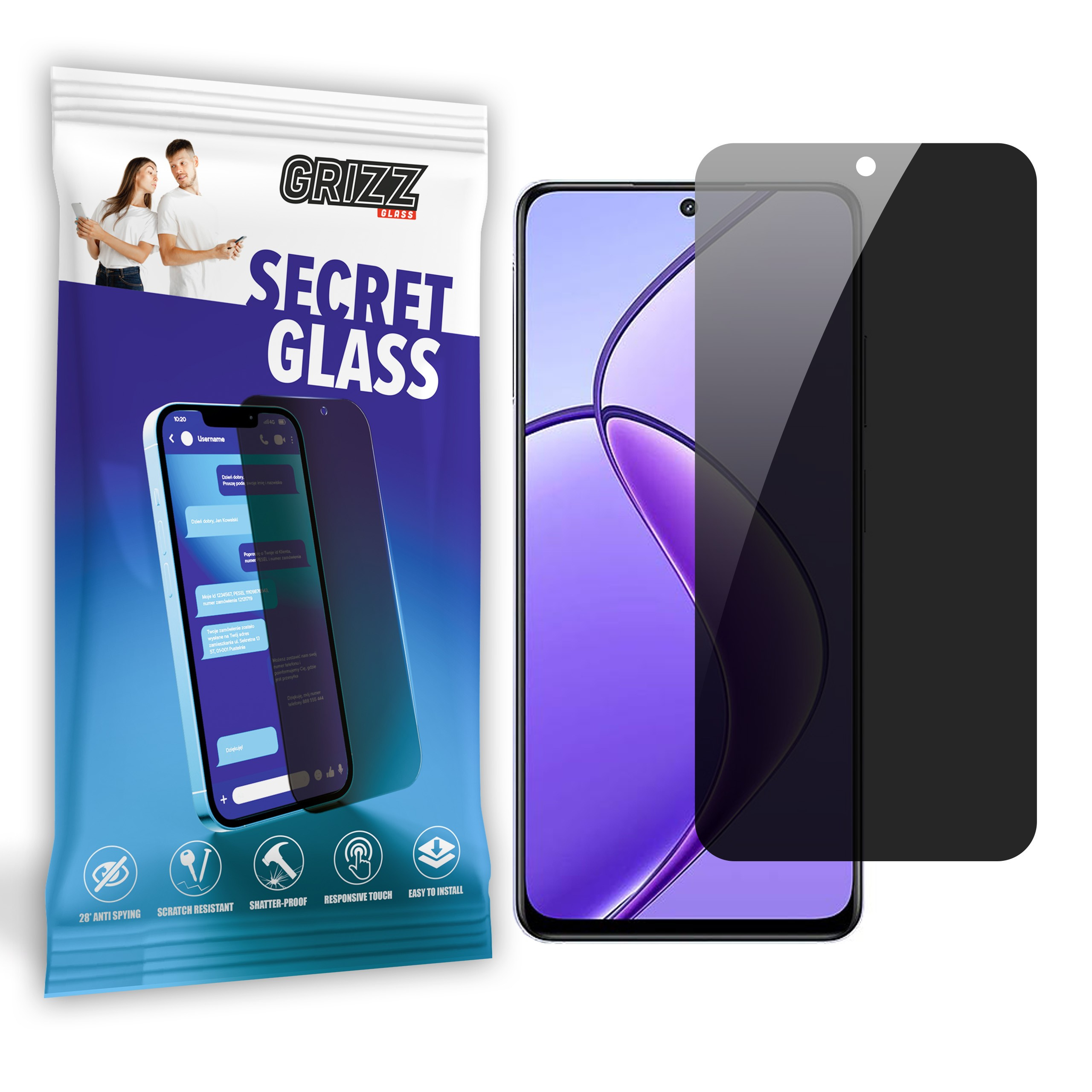 GrizzGlass SecretGlass Realme 12