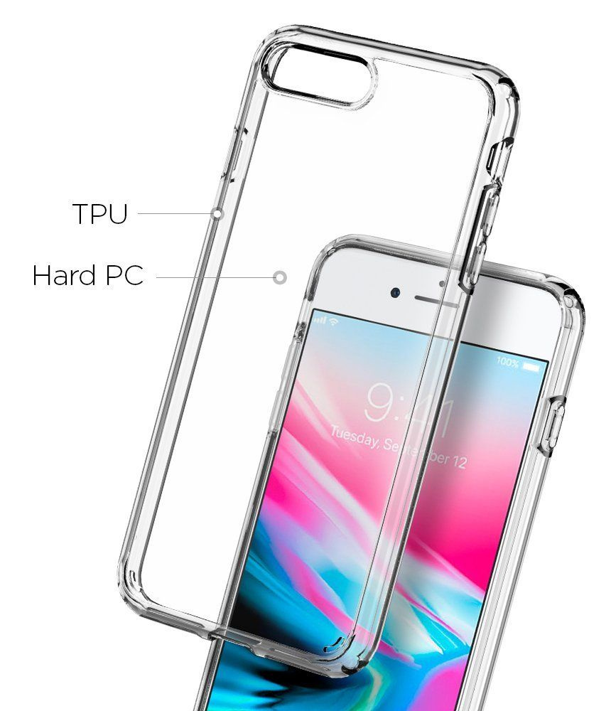 Spigen Ultra Hybrid 2 Apple iPhone 8/7 Plus Crystal Clear