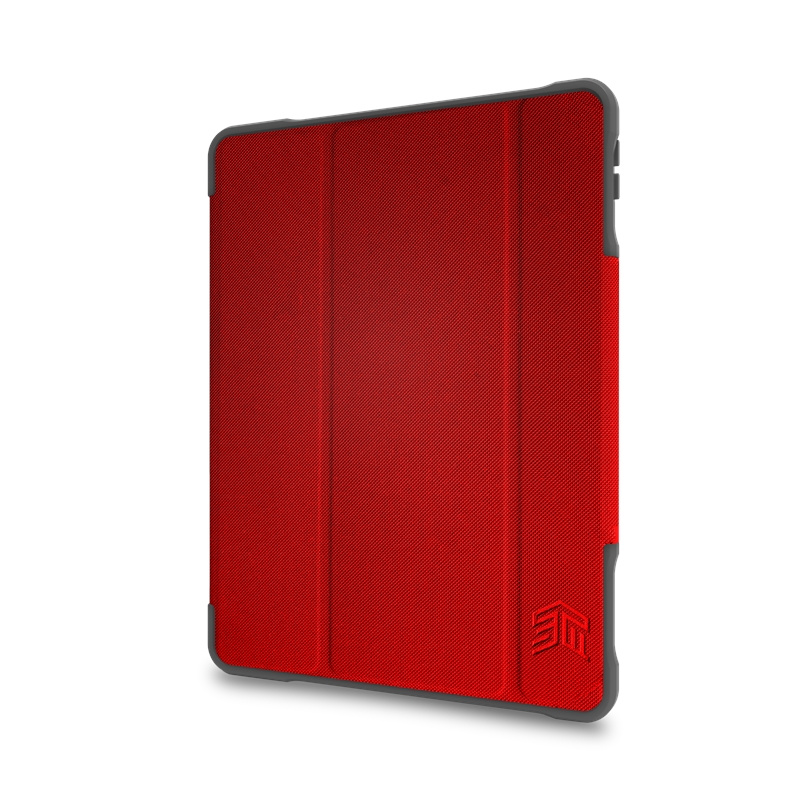 STM Dux Plus Duo Apple iPad 10.2 2019/2020/2021 (7, 8, 9 gen) MIL-STD-810G Pencil charger (Red)