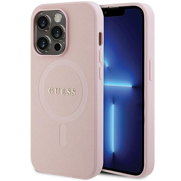 Guess GUHMP13LPSAHMCP Apple iPhone 13/13 Pro hardcase Saffiano MagSafe pink