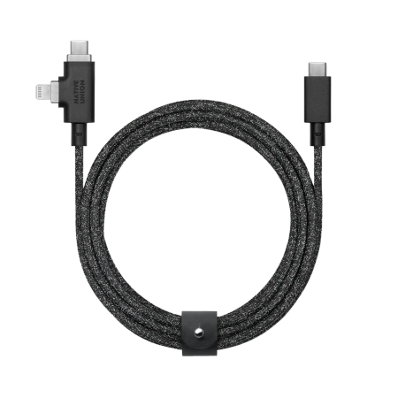 Kabel Native Union Belt Cable Duo Pro 240W USB-C / USB-C + Lightning, 2.4m (cosmos)
