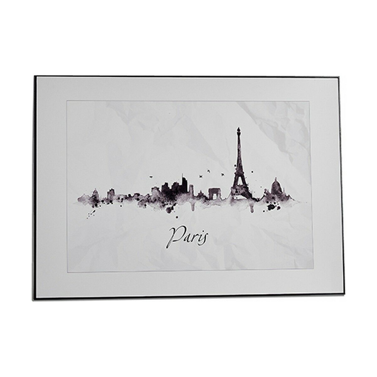Painting City Black White Particleboard (81,5 x 3 x 121 cm) (3 Units)