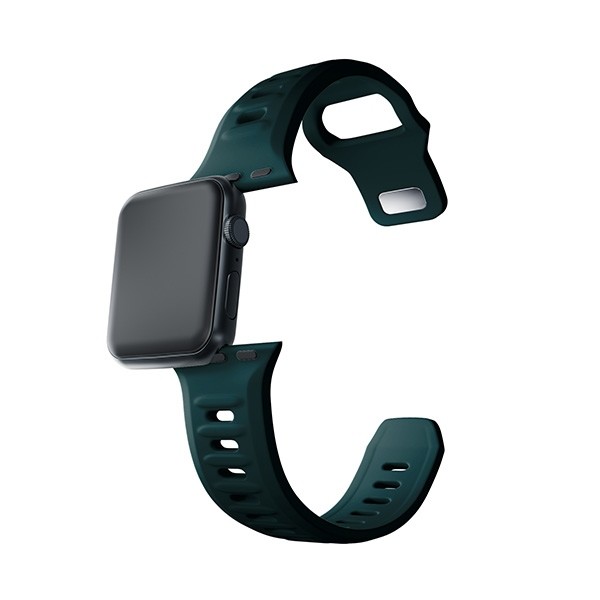 3MK Silicone Watch Strap Apple Watch 4/5/6/7/SE/8/9 40/41mm evergreen