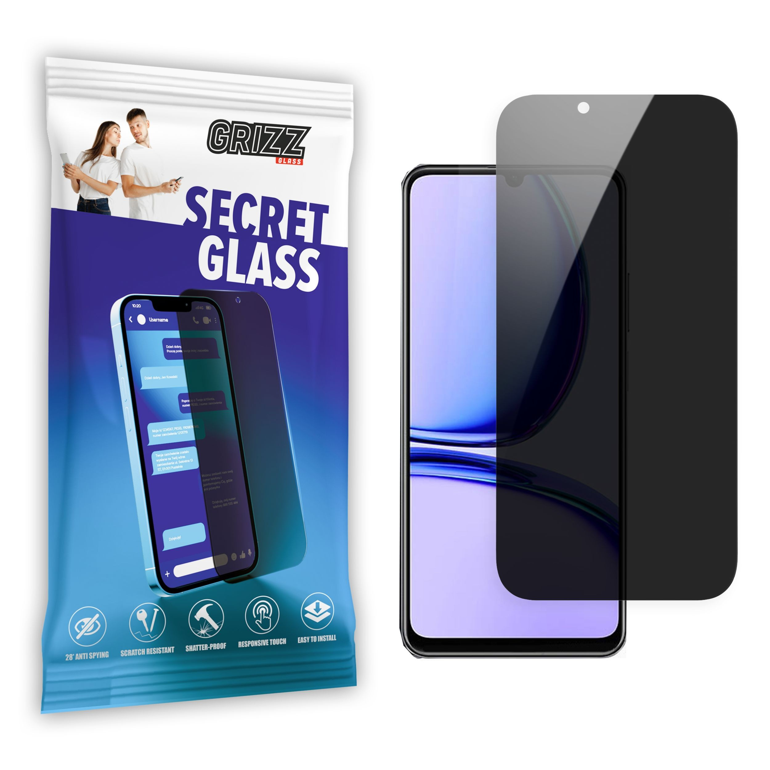 GrizzGlass SecretGlass Realme C53