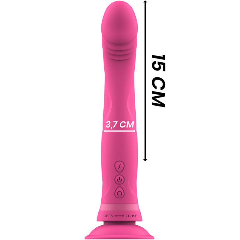 INTENSE - MICHELANGELO DILDO VIBRATOR SILICONE PINK