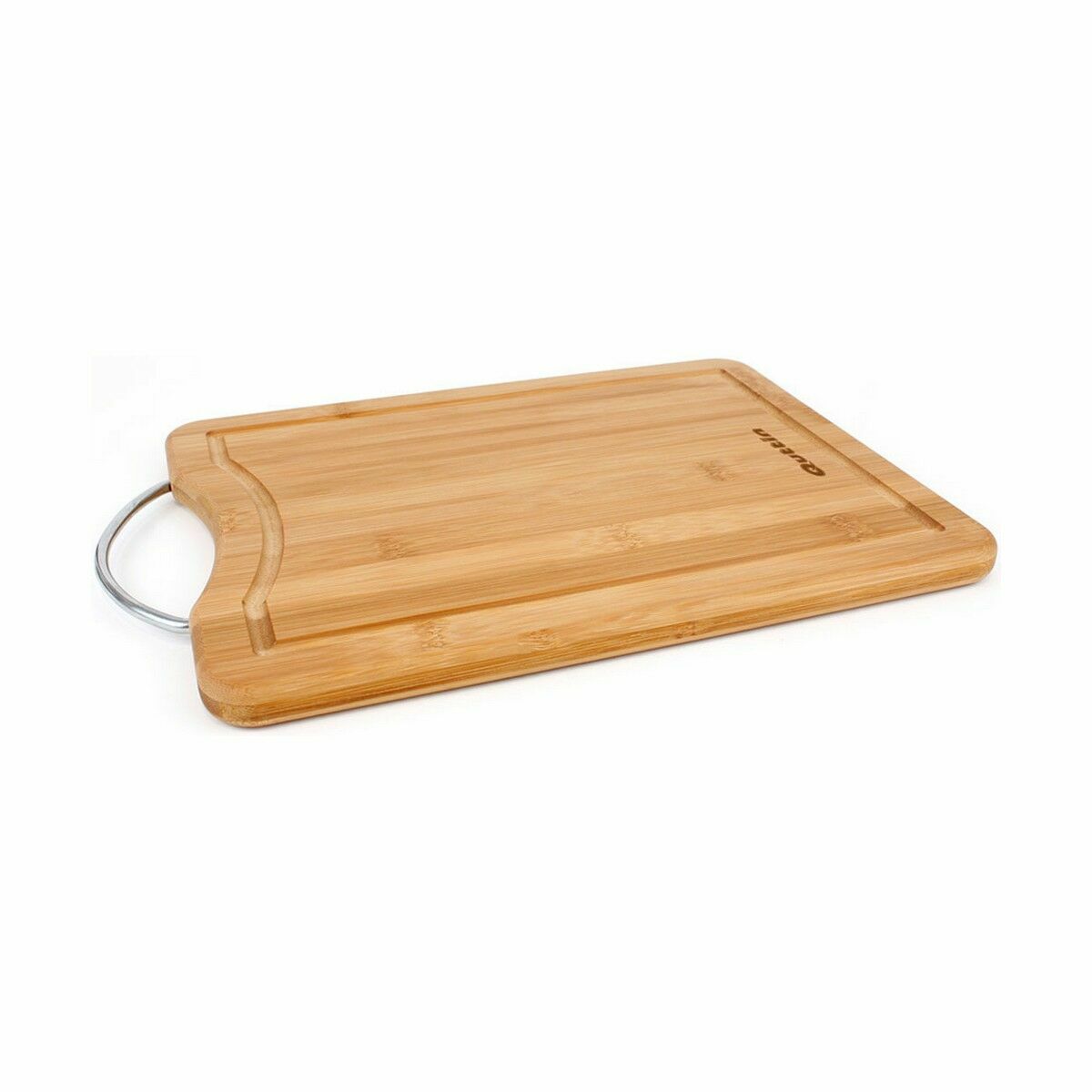 Cutting board Quttin Brown Silver Bamboo 50 x 35 x 1,5 cm (6 Units)