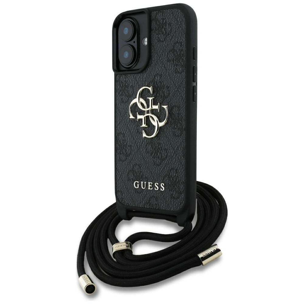 Guess 4G Big Logo Cord Stap Crossbody Apple iPhone 16 black