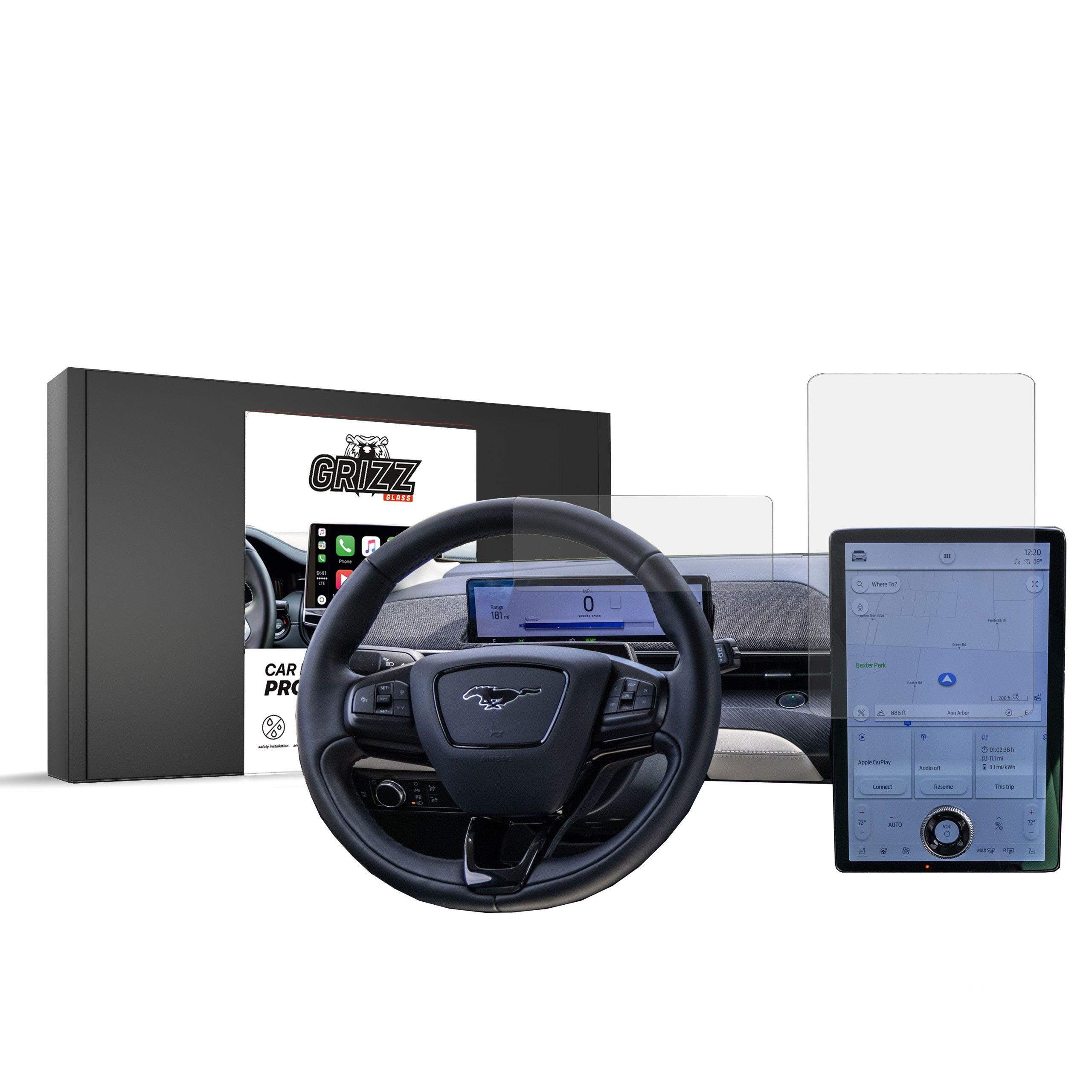 GrizzGlass CarDisplay Protection Ford Mustang Mach-E 2020