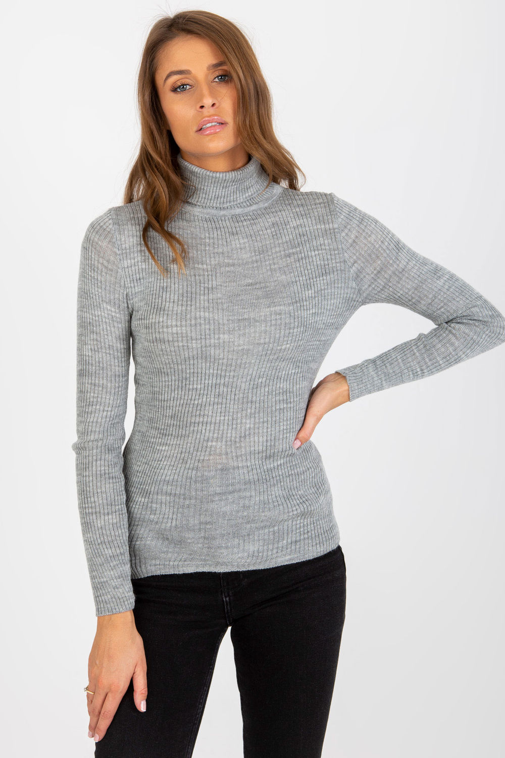  Turtleneck model 184945 Factory Price  grey