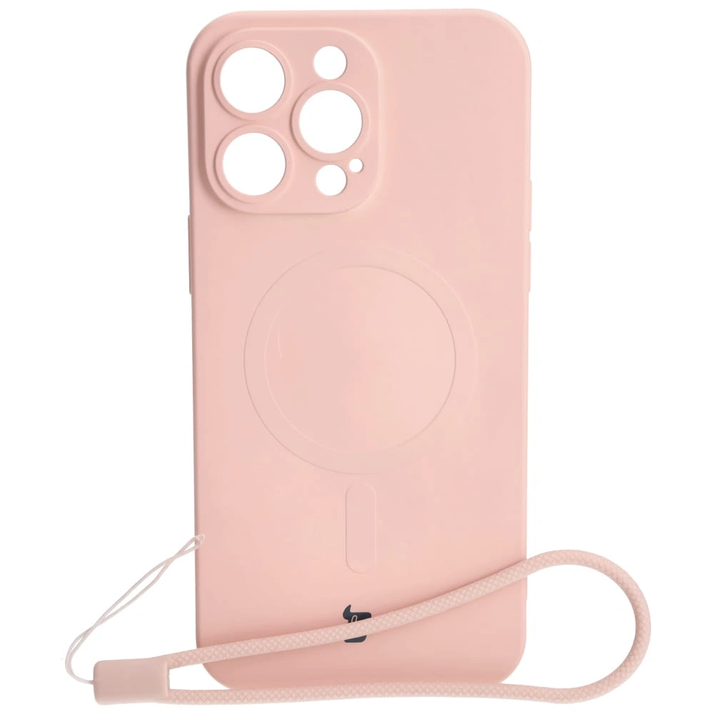 Bizon Case Silicone Magnetic Apple iPhone 14 Pro Max light pink
