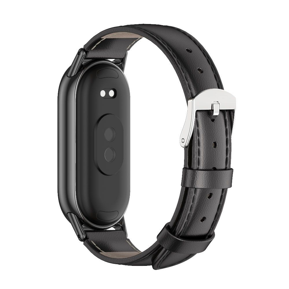 Tech-protect Leatherfit Xiaomi Smart Band 8/8 NFC Black