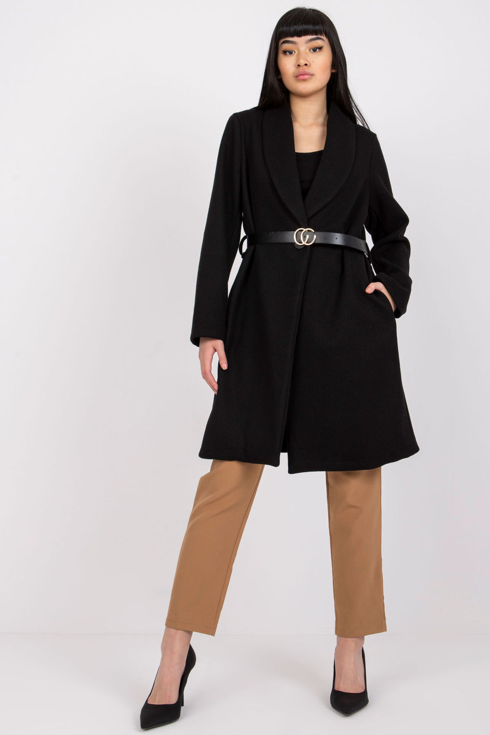  Coat model 162609 Italy Moda  black