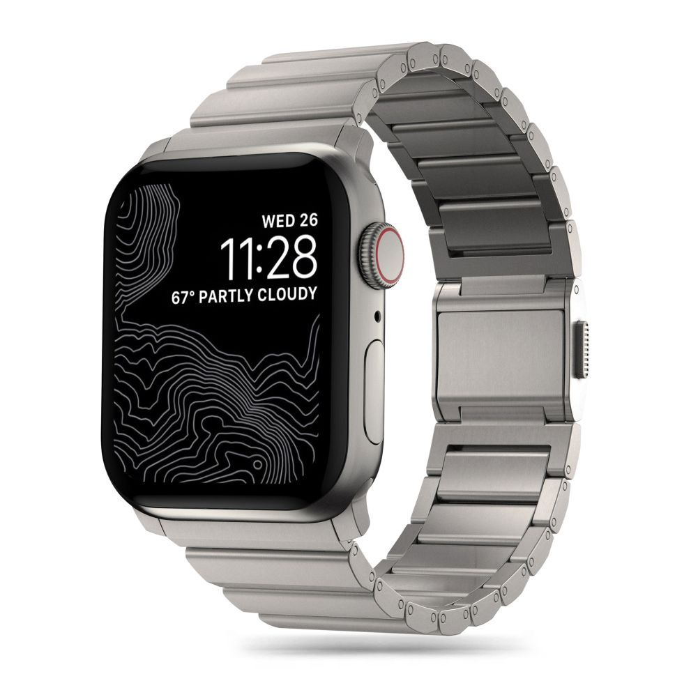 Tech-Protect SteelBand Apple Watch 4/5/6/7/8/9/SE/Ultra 1/2 42/44/45/49mm titanium