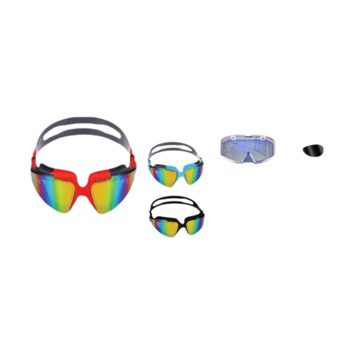 Adult Swimming Goggles Aqua Sport Polarised Metallic