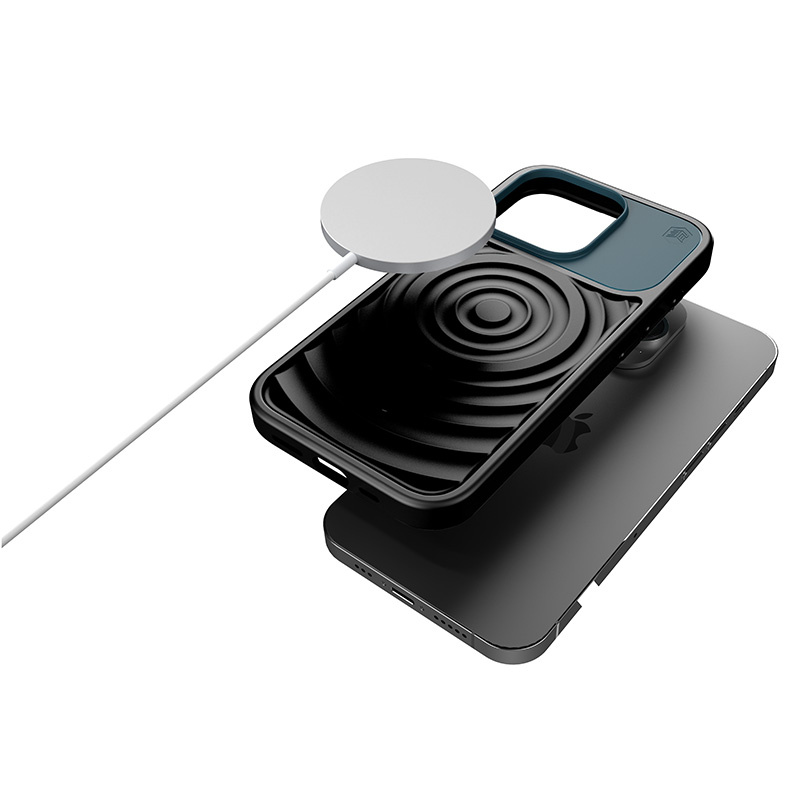 STM Reawaken Ripple MagSafe Apple iPhone 15 (Black / Atlantic)