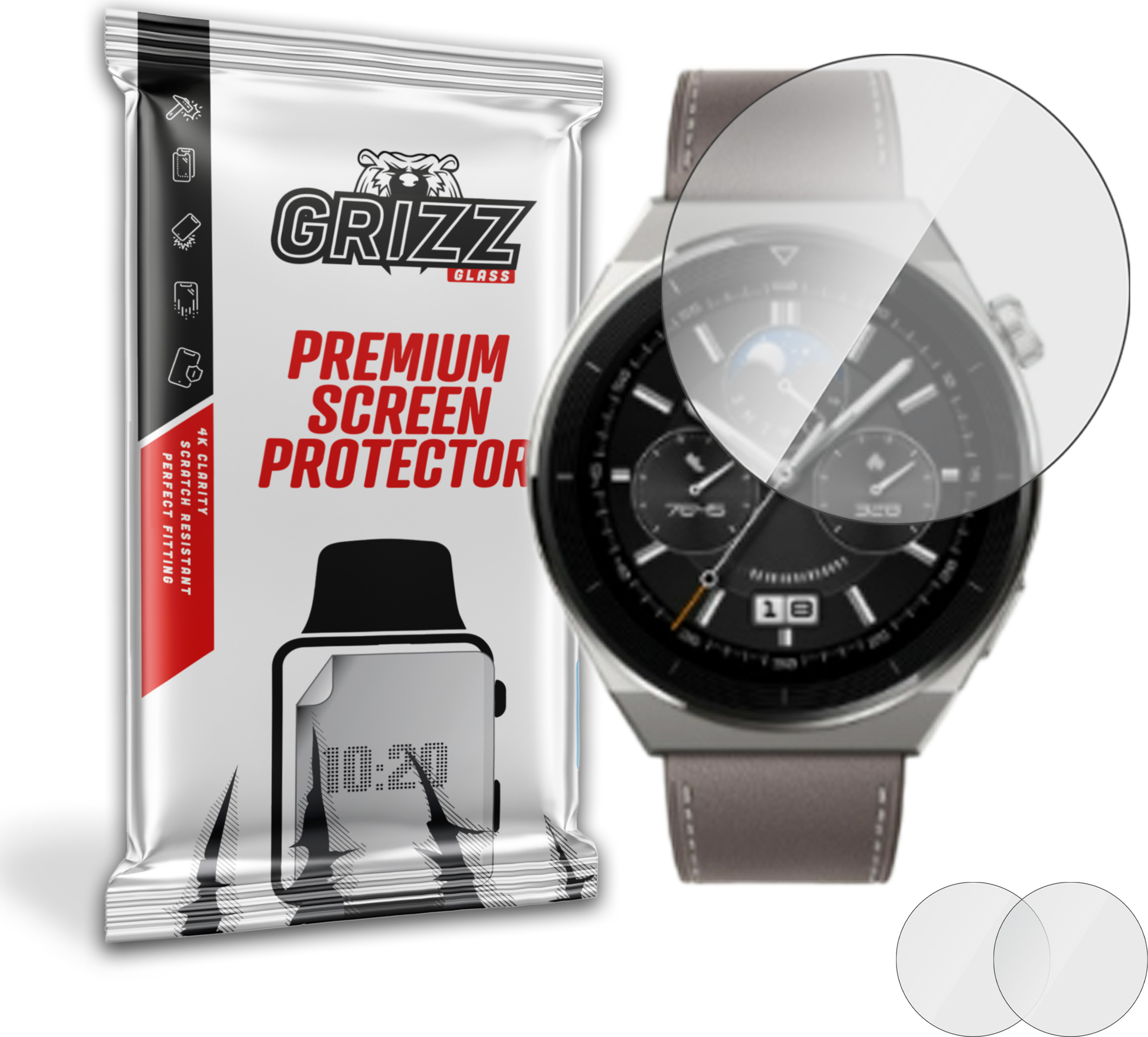 GrizzGlass HybridGlass Huawei Watch GT 3 Pro 46mm