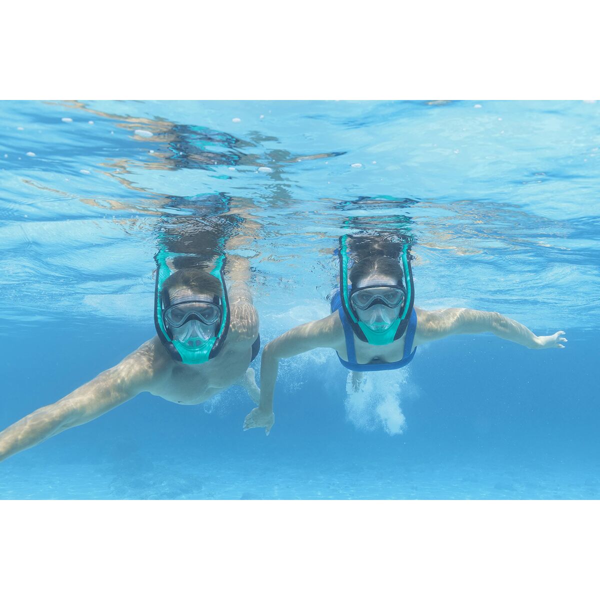 Snorkel Goggles and Tube for Children Bestway L/XL Blue (1 Unit) Snorkel Goggles and Tube for Children Bestway L/XL Blue (1 Unit)