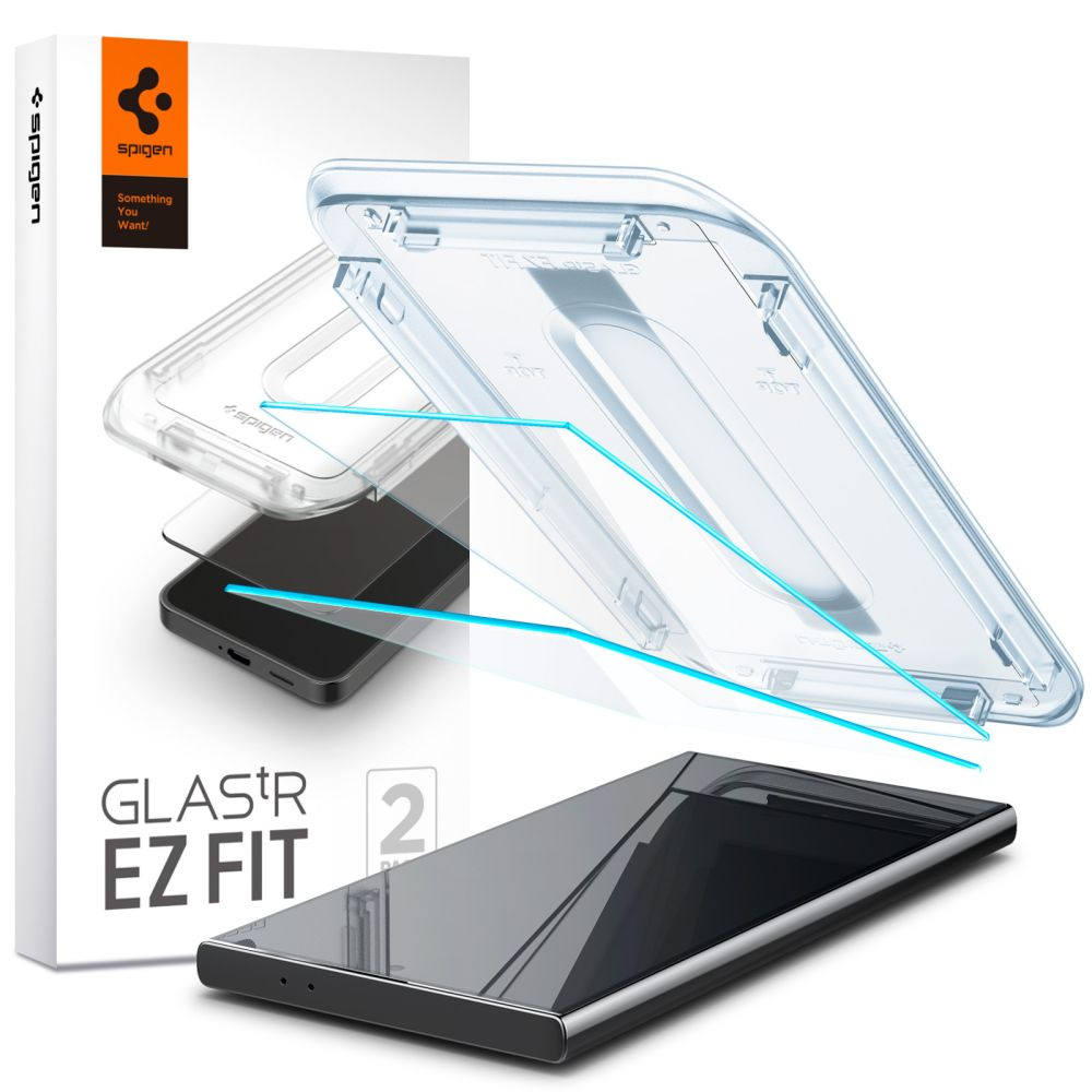 Spigen GLAS.tR ez Fit Samsung Galaxy S24 Ultra Clear [2 PACK]
